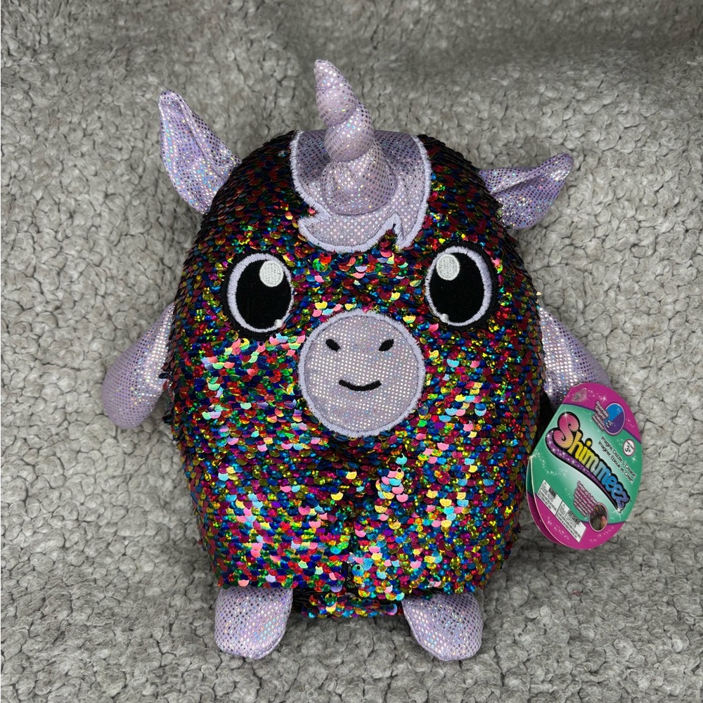 Shimmeez Multicolor Unicorn Plush Toy